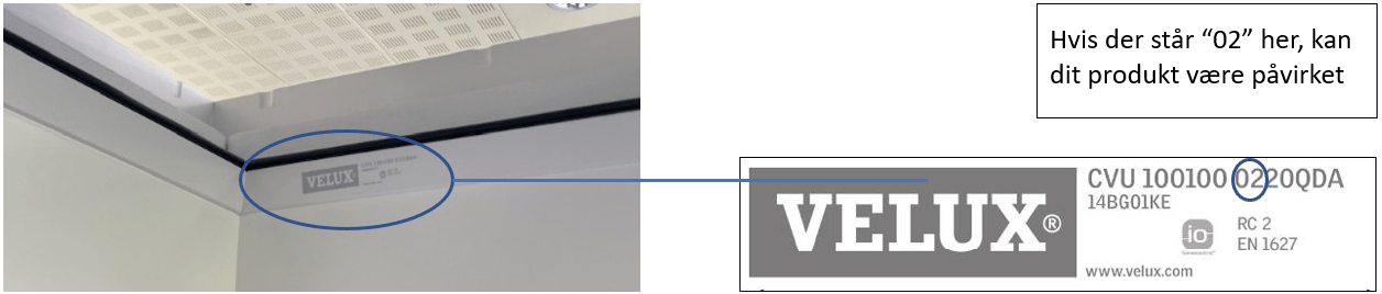 Explanatory image for product type sign