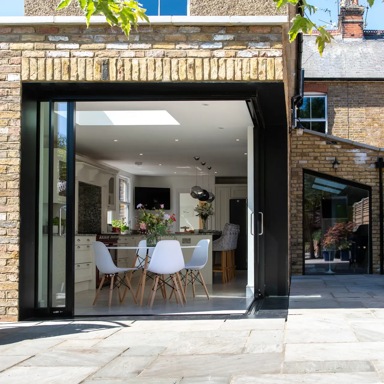 Bright kitchen with VELUX flat roof window
