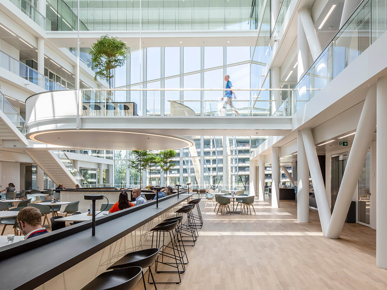 Modulaire lichtstraten Atrium lessenaarsdak Genmab