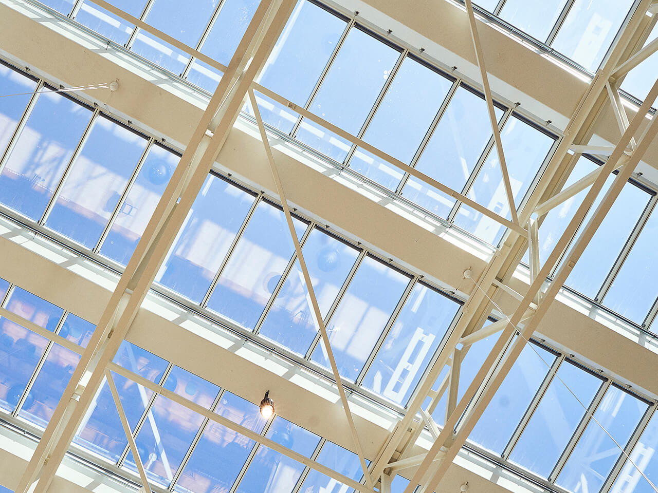 Lanterniner i glastak Kvarteret Davida