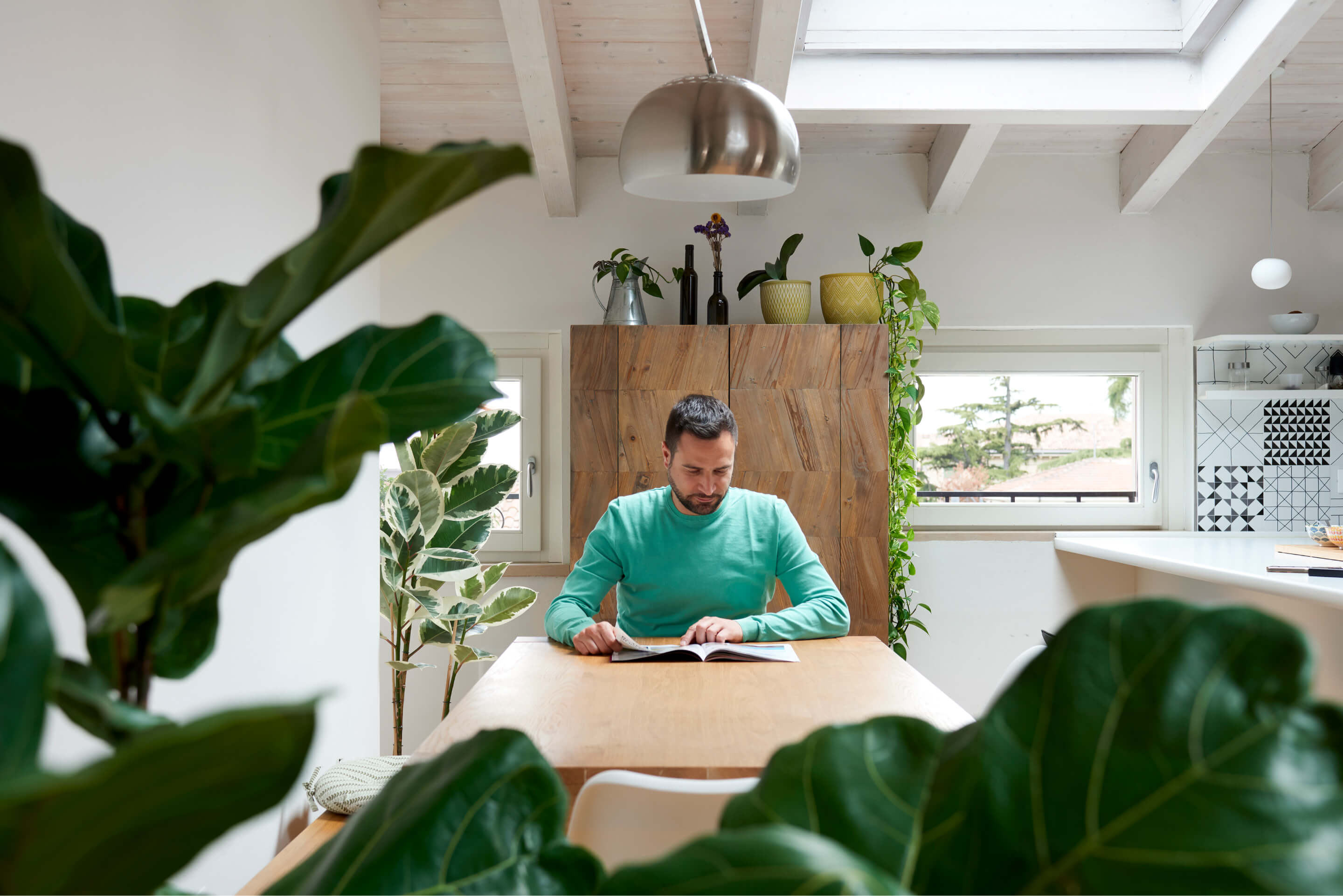 Leben und Arbeiten in der Dachgeschosswohnung dank Tageslicht